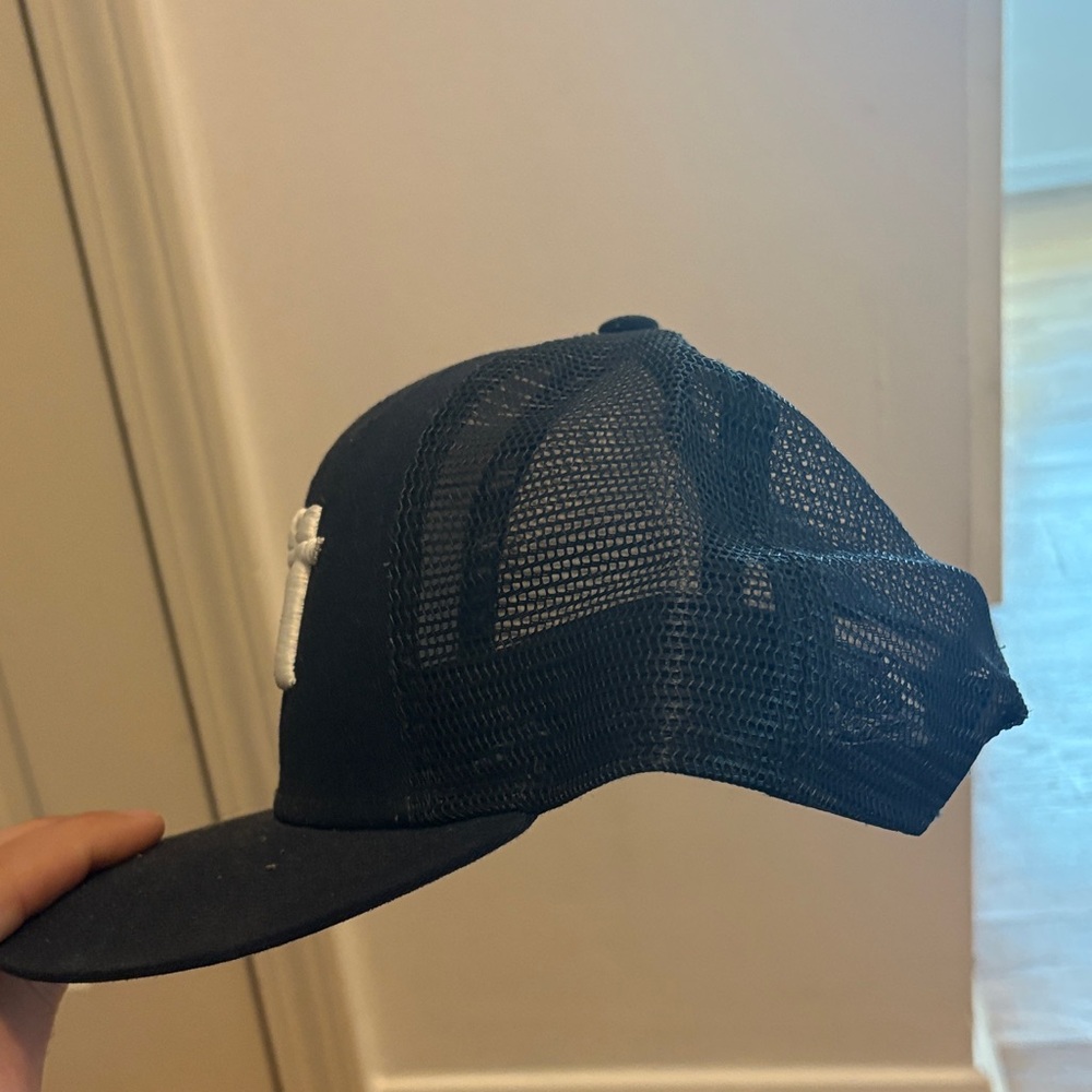 Massenomics Lift Embroidered Trucker Hat in Navy with White Logo - Picture 3 of 3